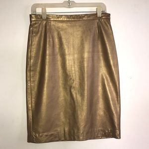 Size 6 Michael Kota Leather Skirt
